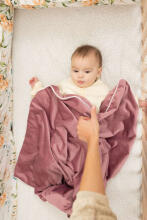 VELVET BLANKET GREY 75X100