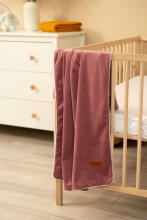 VELVET BLANKET DIRTY PINK 75X100