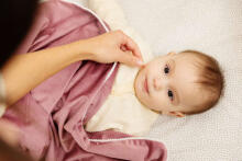 VELVET BLANKET DIRTY PINK 75X100