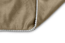 VELVET BLANKET BEIGE 75X100