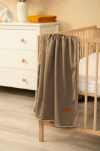 VELVET BLANKET BEIGE 75X100