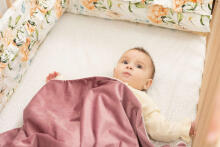 VELVET BLANKET BEIGE 75X100