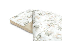 TWO ELEMENT BEDDING + BEDSHEET ELEPHANT IN THE CLOUDS 100X135 CM