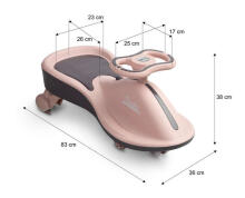 GRAVITY RIDE-ON TOY FIESTA BEIGE PURPLE