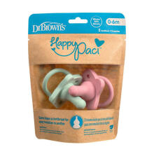 PS12007 SILICONE pacifier PINK AND GREEN (STANDARD BOTTLE TUCK SHAPE)