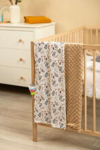 MINKY BLANKET CAPPUCCINO TWIGS 75 X 100