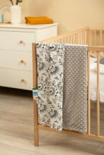 MINKY BLANKET GREY FOLK 75 X 100