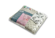 MINKY BLANKET GREY FOLK 75 X 100