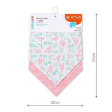 879/10 Bandana bib LEAVES
