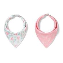 879/10 Bandana bib LEAVES