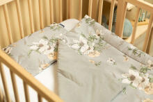 VELVET COT SET LILY GREY
