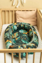 Velvet Baby Nest/baby Cocoon – Paradise emerald