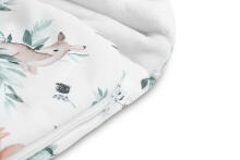 ROMPER BAG FOR CAR SEATS AND PRAMS DEERS WHITE