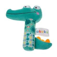 A0644 RATTLE SQUEAKER CROCODILE PLUSH