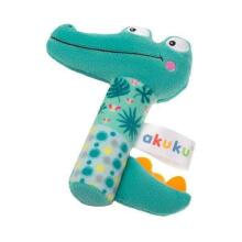 A0644 RATTLE SQUEAKER CROCODILE PLUSH