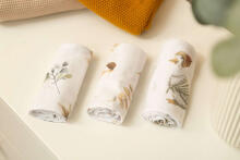 Muslin diaper 3-pack – WHITE