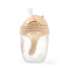 1464/04 Sippy cup with weighted straw BEIGE