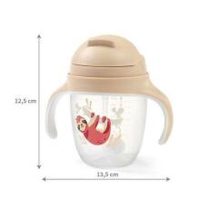 1464/04 Sippy cup with weighted straw BEIGE