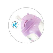 1464/05 Sippy cup with weighted straw PURPLE