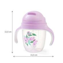 1464/05 Sippy cup with weighted straw PURPLE