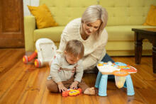 PUSHER-TABLE 2IN1 SPARK PINK