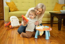 PUSHER-TABLE 2IN1 SPARK PINK