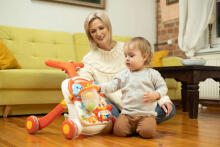 PUSHER-TABLE 2IN1 SPARK GREY