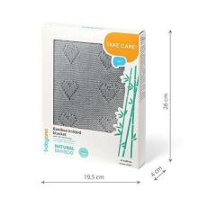 1478/02 BAMBOO KNITTED BLANKET GREY