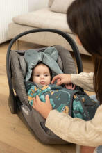 Velvet carry-cot swaddle blanket – LILY GRAY