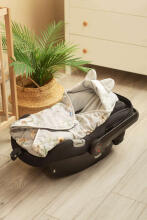 Velvet carry-cot swaddle blanket – LILY GRAY