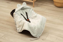 Velvet carry-cot swaddle blanket – LILY GRAY