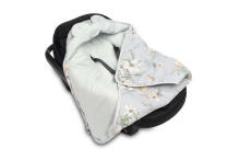Velvet carry-cot swaddle blanket – LILY GRAY