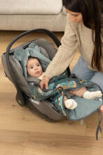Velvet carry-cot swaddle blanket – LILY GRAY