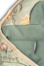 Velvet carry-cot swaddle blanket – SQUARE GREEN