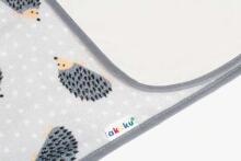 A1044 TERRYCLOTH UNDERLAY WITH OILCLOTH 70X50 HEDGEHOGS