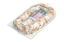Velvet Baby Nest/baby Cocoon – SQUARE BEIGE