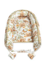 Velvet Baby Nest/baby Cocoon – SQUARE BEIGE