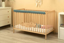 BED BUMPER FOR THE UPPER EDGE OF THE BED VELVET NEPAL GREEN