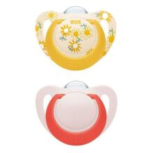 1369 STAR SILICONE pacifier 18-36 2PCS/PUD 737046