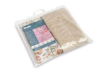 VELVET COT SET SQUARE BEIGE