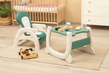 HIGH CHAIR + TABLE HOMEE GREEN