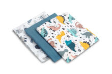 Muslin diaper 3-pack – blue