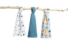 Muslin diaper 3-pack – blue