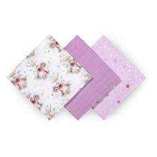397/11 BAMBOO DIAPERS, 3 PCS, PURPLE