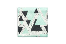 BAMBOO DIAPER - GREEN TRIANGLE 75x75