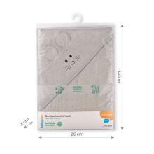 1553/03 BATH WEAR. BAMBOO 100 X 100 GRAY