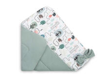 BABY NEST CONE WRAP EMERALD HEDGEHOGS 75x75