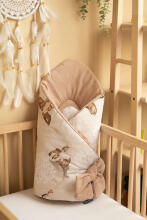 BABY NEST CONE WRAP BROWN COPSE 75x75