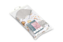 BABY NEST CONE WRAP GREY ZODIAC 75x75