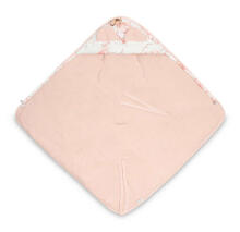 MUSLIN CARRY-COT SWADDLE BLANKET - FAIRY PINK